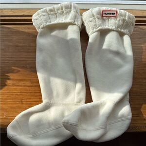 Hunter Casual Socks Cream Cozy Fleece